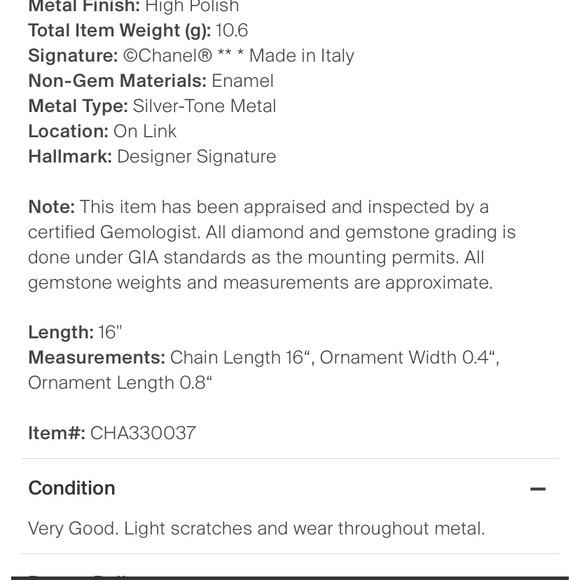 CHANEL CC Lock & Key Silver Pendant Necklace 💖 - Picture 9 of 9